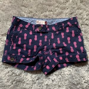 Fun pineapple summer shorts